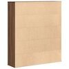 vidaXL Libreria Rovere Marrone 89x24x101,5 cm in Legno Multistrato