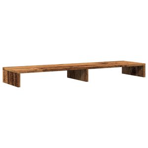 vidaXL Supporto per Monitor Legno Vecchio 100x27x10 cm in Truciolato