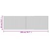 vidaXL Tappeto Rettangolare Marrone 60x200 cm in Bambù