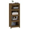 vidaXL Libreria Marrone Ambra 50x35x125,5 cm in Legno Massello di Pino