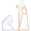 vidaXL Figura Natalizia di Maria e Giuseppe con 264 LED 40x55&38x100cm