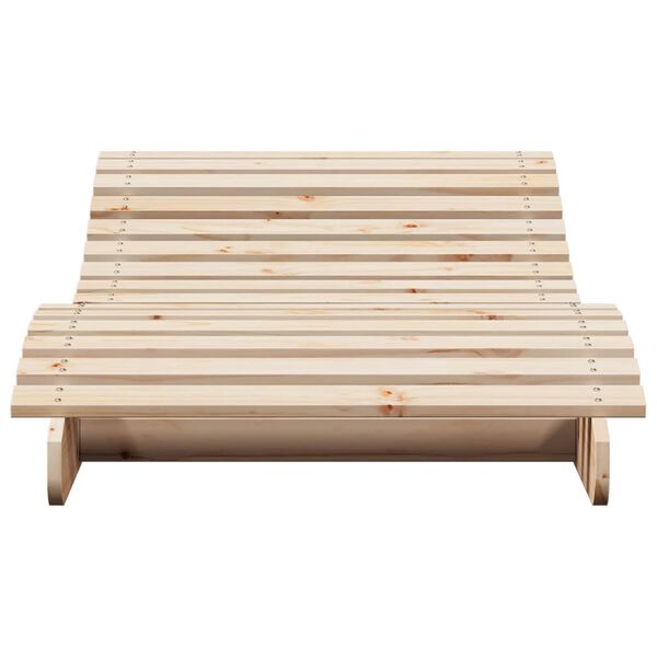 vidaXL Lettino Prendisole 205x80x31,5 cm in Legno Massello di Pino
