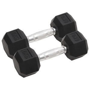 vidaXL Manubri 2 pz 12 kg Totale in Ghisa