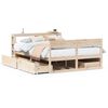 vidaXL Letto senza Materasso 140x200 cm in Legno Massello di Pino