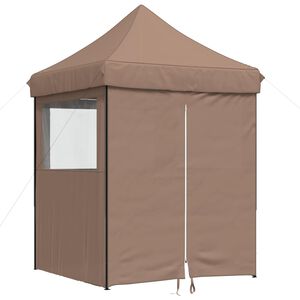 vidaXL Tenda Party Marrone 200 x 200 x 306 cm Tessuto Oxford