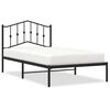 vidaXL Giroletto con Testiera in Metallo Nero 100x190 cm