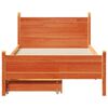 vidaXL Letto senza Materasso Marrone Cera 90x200 cm Legno di Pino