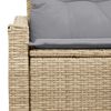 vidaXL Divano da giardino con cuscino 123 x 62 x 69 cm polyrattan