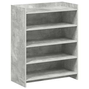vidaXL Mobile per scarpe Grigio Cemento 73,5 x 36 x 92 cm