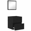 vidaXL Mobile da Bagno Rovere Nero 41 x 38,5 x 45 cm Legno multistrato