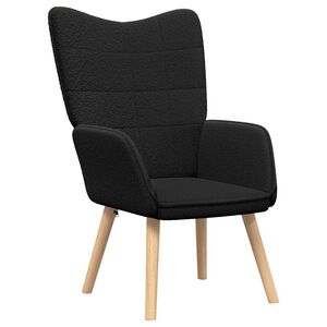 vidaXL poltrona Nero 62 x 67 x 95,5 cm Tessuto Sherpa