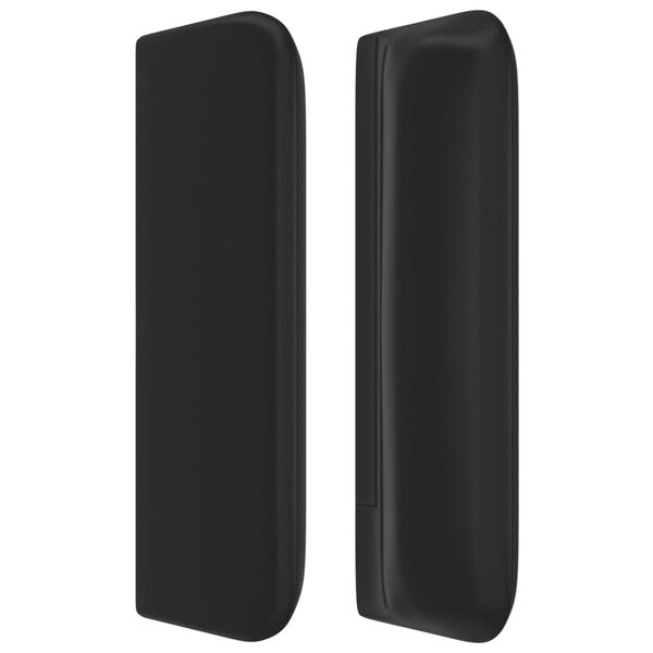 vidaXL Testiera ad Orecchio Nera 163x16x78/88 cm in Similpelle