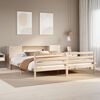 vidaXL Letto Libreria senza Materasso 200x200 cm in Legno di Pino