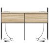 vidaXL Testiera con Stazione di Carica e Storage rovere sonoma 150 cm