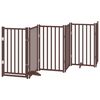 vidaXL Cancello Cani Porta Pieghevole Marrone 15 Pannelli 750cm Pioppo