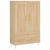 vidaXL Credenza Rovere Sonoma 69,5x31x115 cm in Legno Multistrato