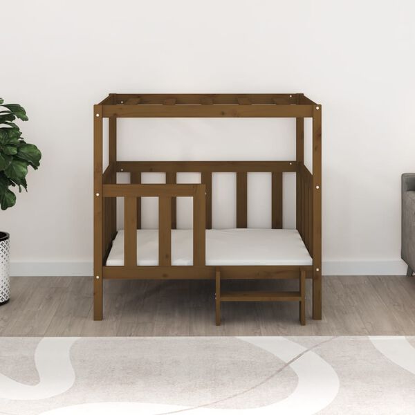 vidaXL Cuccia per Cani Ambra 105,5x83,5x100 cm Legno Massello di Pino