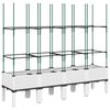 vidaXL Fioriera da Giardino con Graticcio Bianco 160x40x142,5 cm PP