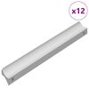 vidaXL Manico 12 pz Argento 105.7 x 7.4 x 15.5 mm Alluminio