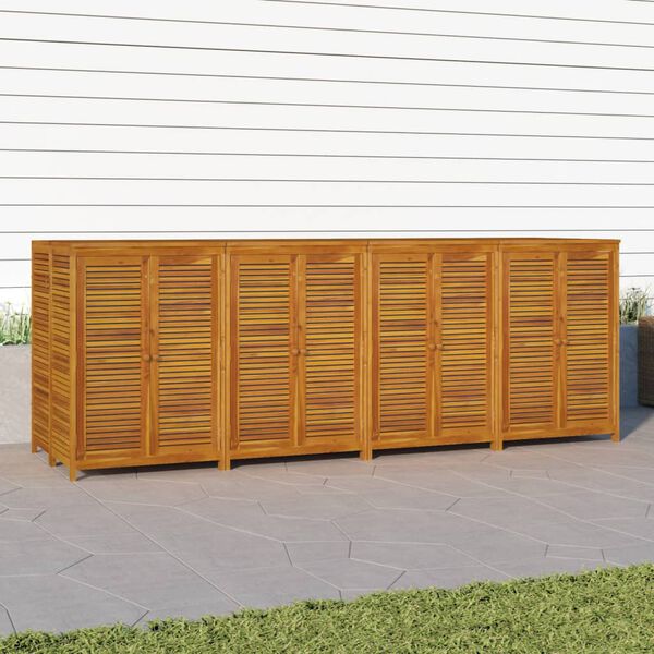 vidaXL Contenitore da Giardino 280x87x104 cm Legno Massello di Acacia