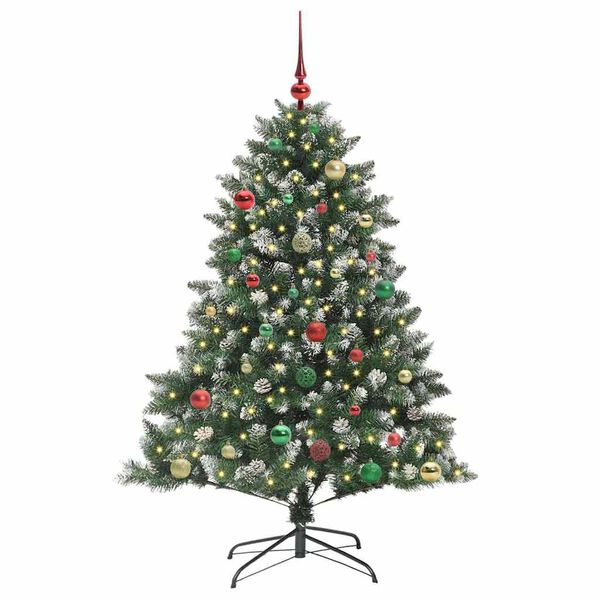 vidaXL Albero di Natale artificiale con 150 LED Verde 150 cm