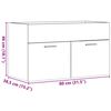 vidaXL Mobile da Bagno Legno Antico 80x38,5x46 cm Legno Multistrato