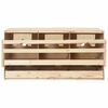 vidaXL Casetta Cova per Galline 3 Scomparti 72x33x38 cm Legno di Pino