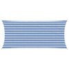 vidaXL Telo Ombra Blu e Bianco 2 x 4 m HDPE