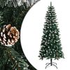 vidaXL Albero di Natale Artificiale con Base Verde 180 cm PVC