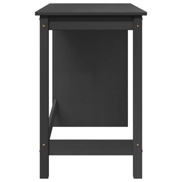 vidaXL Scrivania Grigio 112 x 50 x 75 cm Legno di Pino Massello