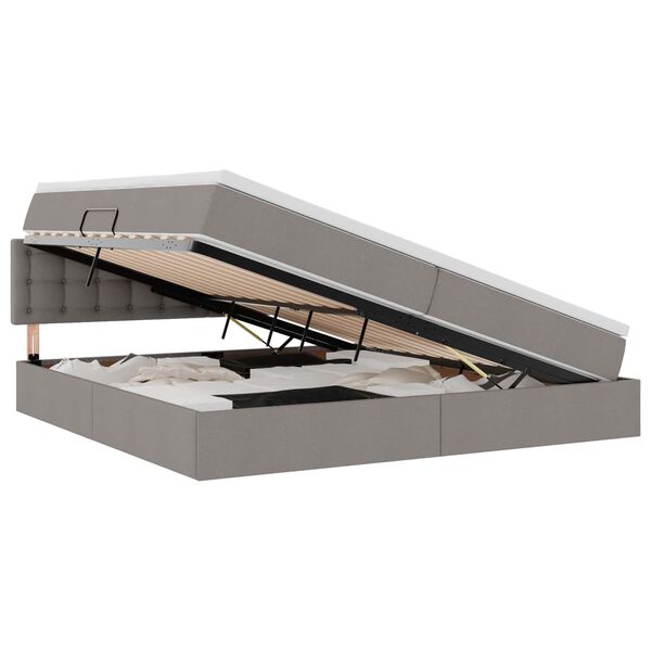 vidaXL Letto con contenitore e materasso Talpa 200 x 200 cm