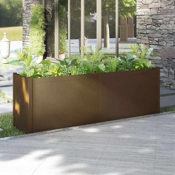 vidaXL Fioriera da Giardino Ambra 200x50x70 cm Legno Massello di Pino