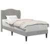 vidaXL Struttura del letto Grigio Chiaro 90 x 190 cm Velluto