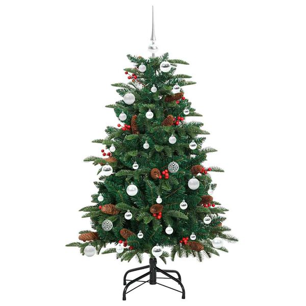 vidaXL Albero di Natale artificiale con 150 LED Verde 150 cm