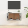 vidaXL Mobile Porta TV a Parete Grigio cemento 80x34,5x40 cm