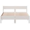 vidaXL Letto senza Materasso Bianco 150x200 cm Legno Massello di Pino