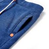Pantaloncini per Bambini con Coulisse Blu Scuro M&eacute;lange 140