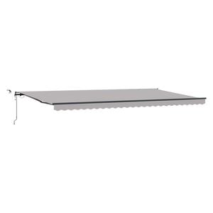vidaXL Tenda retrattile Grigio Chiaro 600 &times; 300 cm Poliestere