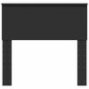 vidaXL Testiera con testiera Rovere Nero 75 cm Legno multistrato