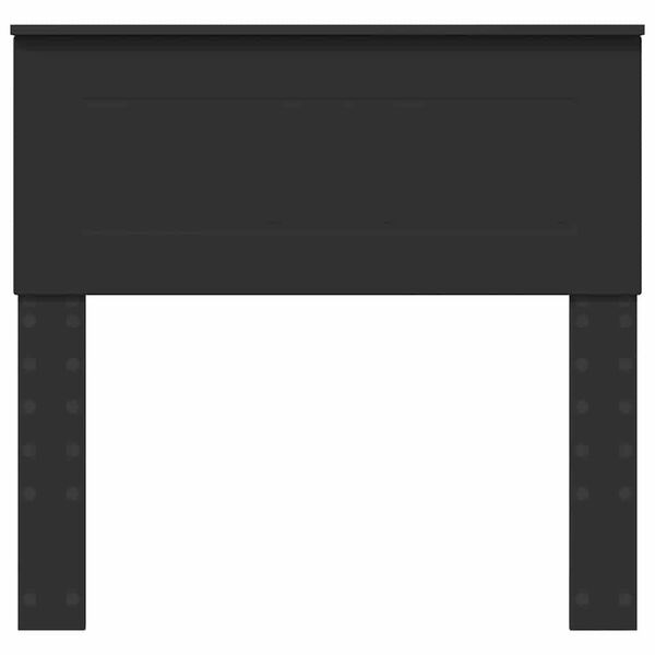 vidaXL Testiera con testiera Rovere Nero 75 cm Legno multistrato