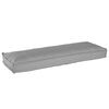 vidaXL Cuscino Tessuto Oxford Grigio 120 x 40 x 8 cm