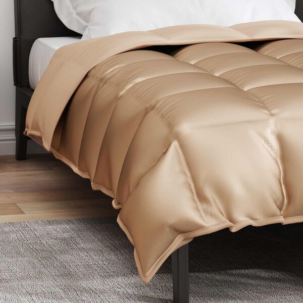 vidaXL Duvet Invernale Oro 220 x 135 cm Satin e Micropile