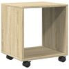vidaXL Mobiletto con Ruote Rovere Sonoma 37x33x42,5 cm in Truciolato