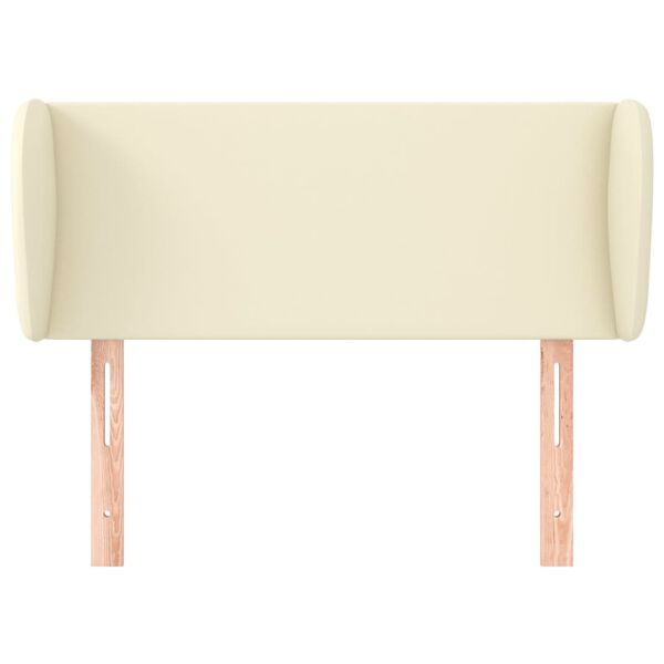 vidaXL Testiera ad Orecchio Crema 93x23x78/88 cm in Similpelle