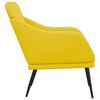 vidaXL Poltrona Giallo Chiaro 63x76x80 cm in Tessuto