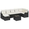 vidaXL Set Divano da Giardino 8 pz Poly Rattan