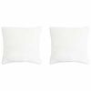 vidaXL Cuscino 2 pz 80 x 80 cm Fibra di bamb&ugrave; Bianco