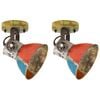 vidaXL Lampade Soffitto/Parete Industriali 2 pz Recupero 17x24 cm E27