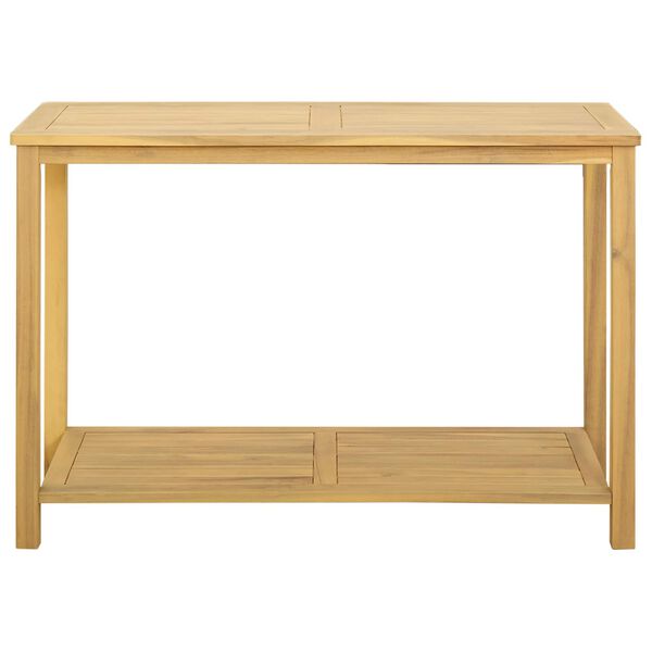 vidaXL Tavolo Consolle da Giardino 110x40x75cm Legno Massello Acacia