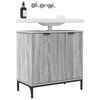 vidaXL Armadio per Lavabo da Bagno Grigio Sonoma 60,5 x 33,5 x 61 cm